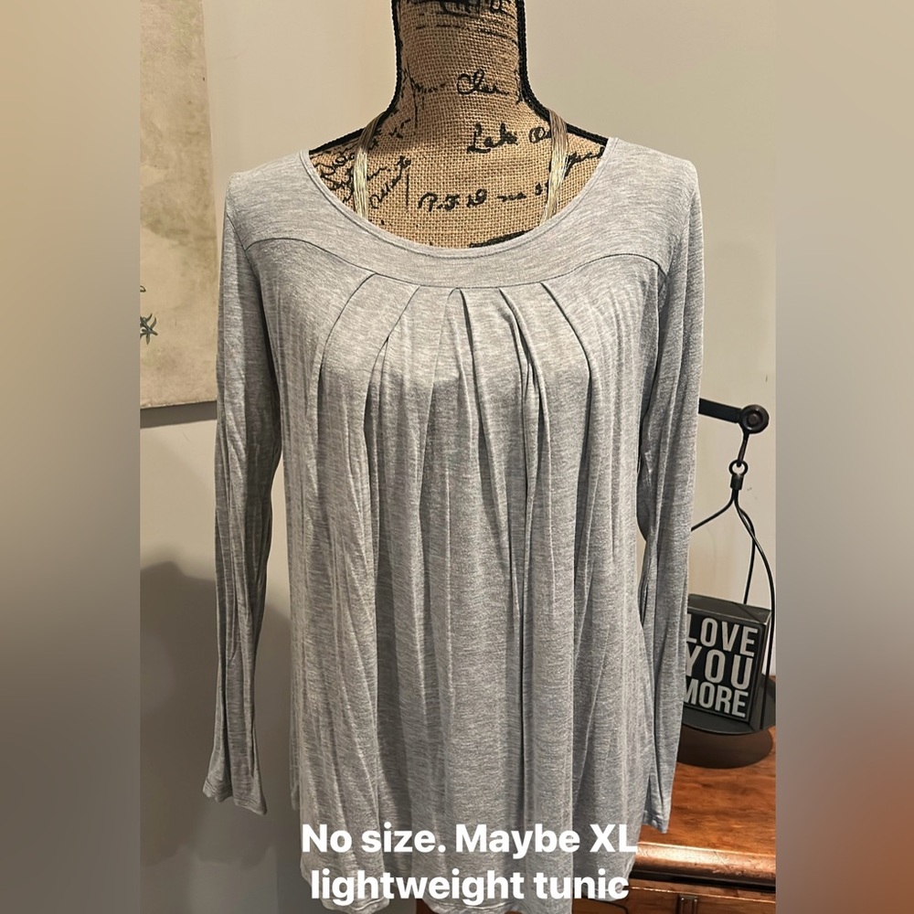 Gray Women's Tunic Top
